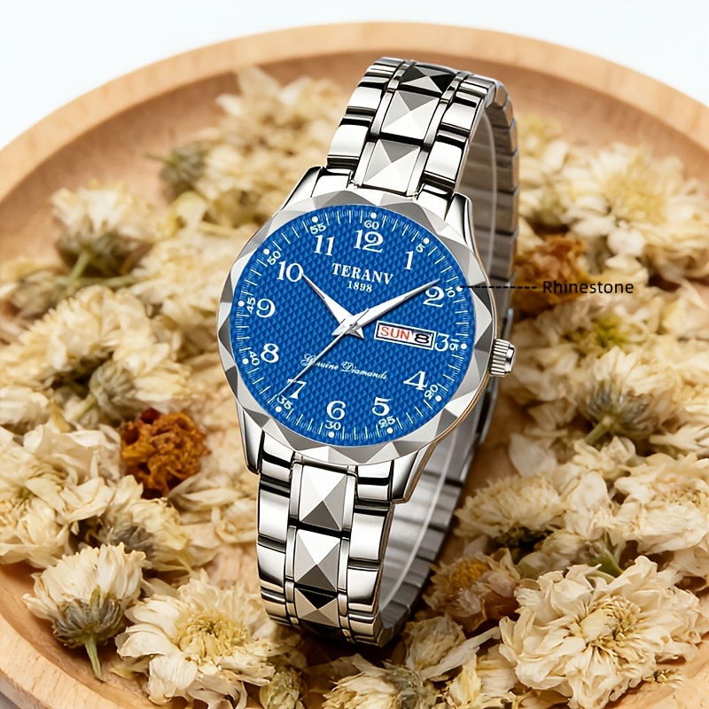 Rectangular Digital Dial Alloy Watch with Women's Strap